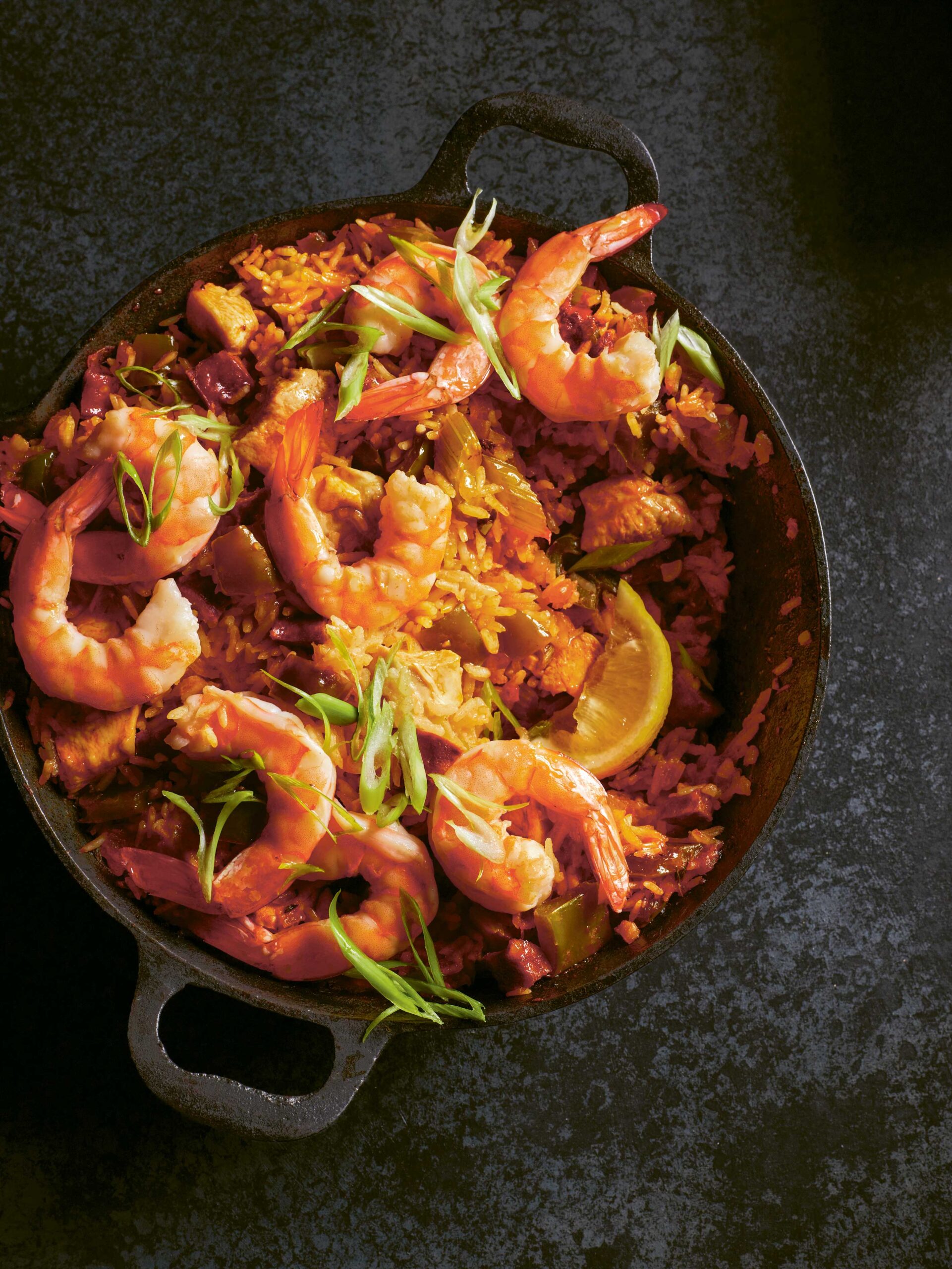 Rick Stein Chicken, chorizo and prawn jambalaya