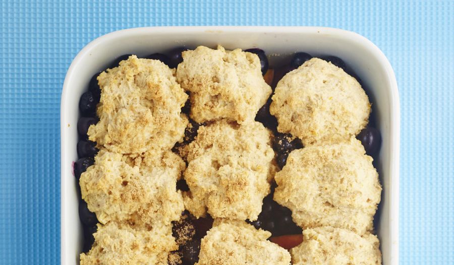 Orange Scented Peach Cobbler