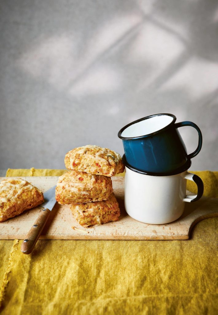 Pumpkin Cheese & Rosemary Scones