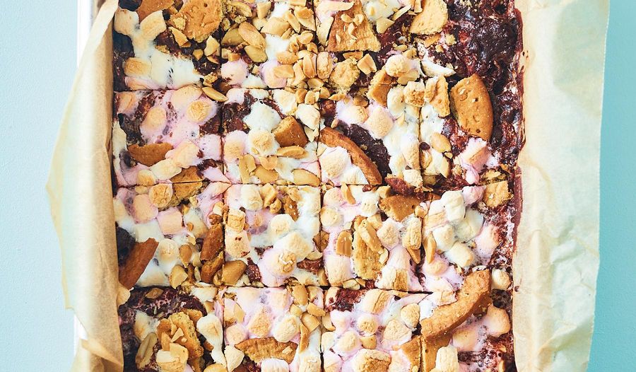 Easy Rocky Road Traybake | Simple Lockdown Tiffin Cake